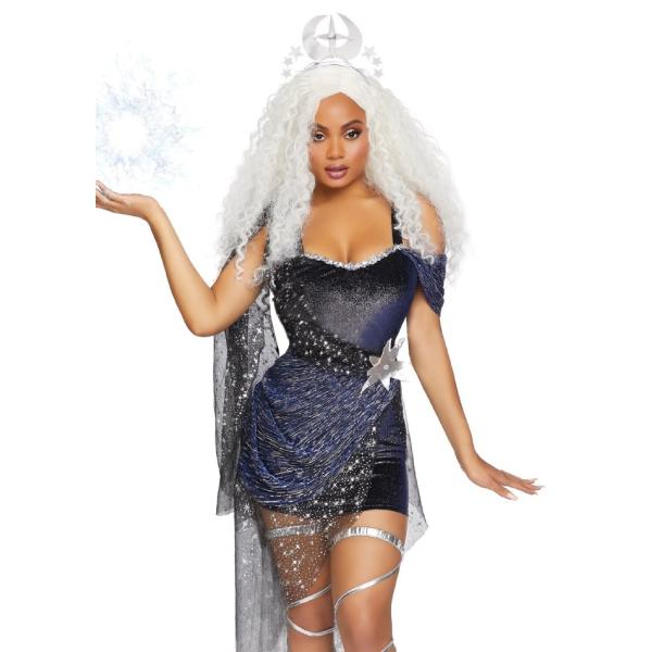 ムーンゴッドネス 月の女神 レディース用 ハロウィンコスチューム  ２点セット 仮装