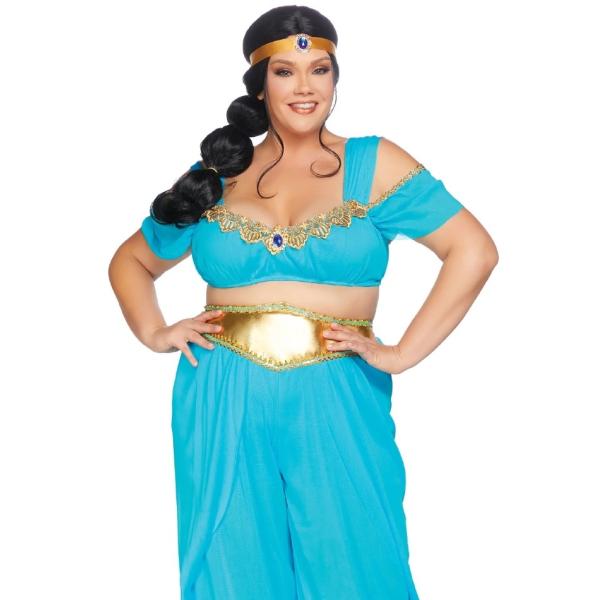 セクシーデザートプリンセス プラスサイズ レディース用 ハロウィンコスチューム  ３点セット 仮装