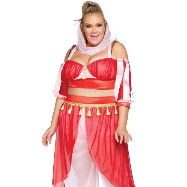 ドリーミー ジェニー レディース用 プラスサイズ ハロウィンコスチューム  ３点セット 仮装