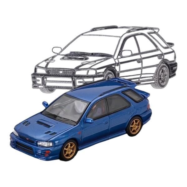 Subaru Impreza Wagon WRX STi Ver.VI ブルーメタリック MOTOR...