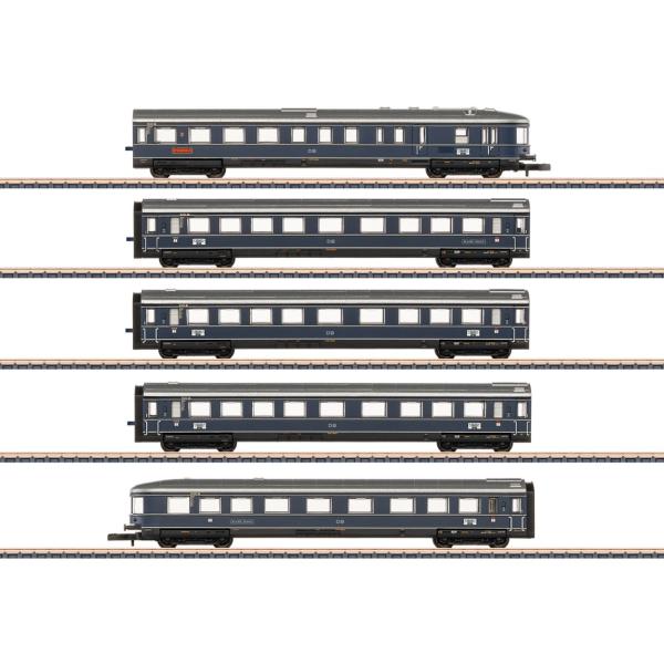 Zゲージ 鉄道模型 客車 Maerklin DB Blauer Enzian 5両セット Era I...