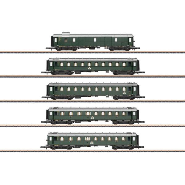 Zゲージ 鉄道模型 客車 Maerklin メルクリン DB Einheitsbauart 5両セッ...