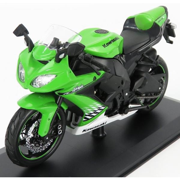 KAWASAKI NINJA ZX-10R 2004 グリーン ブラック/ MAISTO 1/12 ...