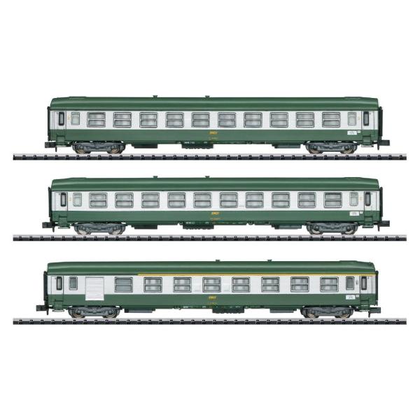 Minitrix 155022x type B10, 1x type A7Dd DC 電車セット N...