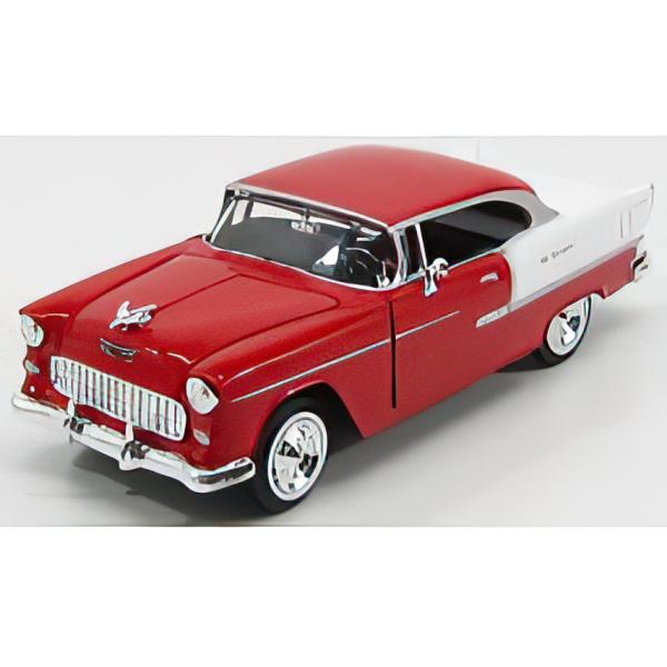 CHEVROLET BEL AIR 1955 レッド/ホワイト Motor Max 1/24