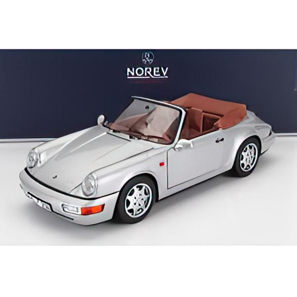 PORSCHE 911 964 カレラ2 カブリオレ 1990 シルバー Norev 1/18