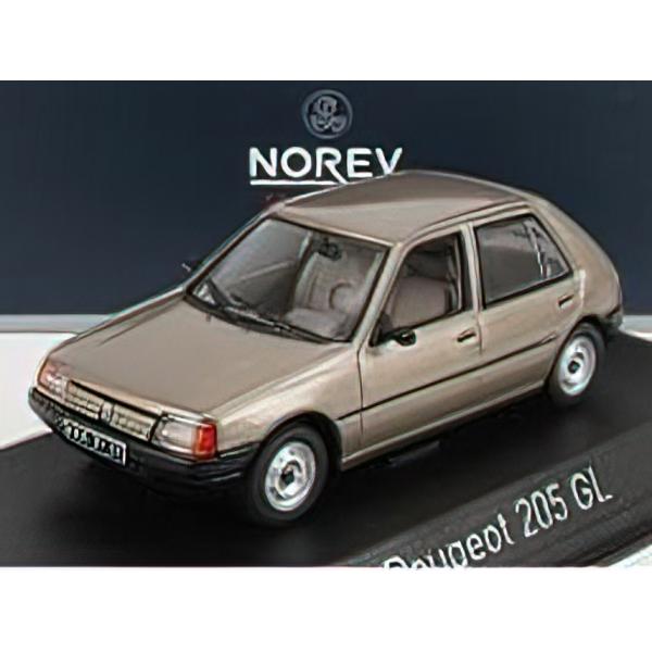 PEUGEOT - 205 GL 1988 - LIGHT BROWN/Norev 1/43 ミニカ...