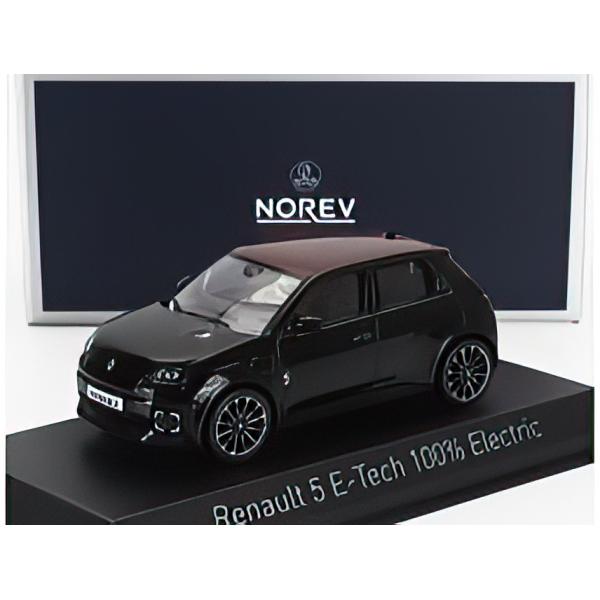 RENAULT R5 E-TECH 2025 ダイヤモンドブラック/レッド Norev 1/43