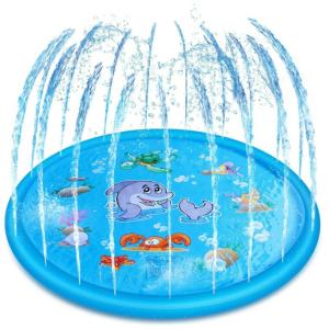 水遊び プール 噴水 マット 家庭用  夏対策  170cm おもちゃ