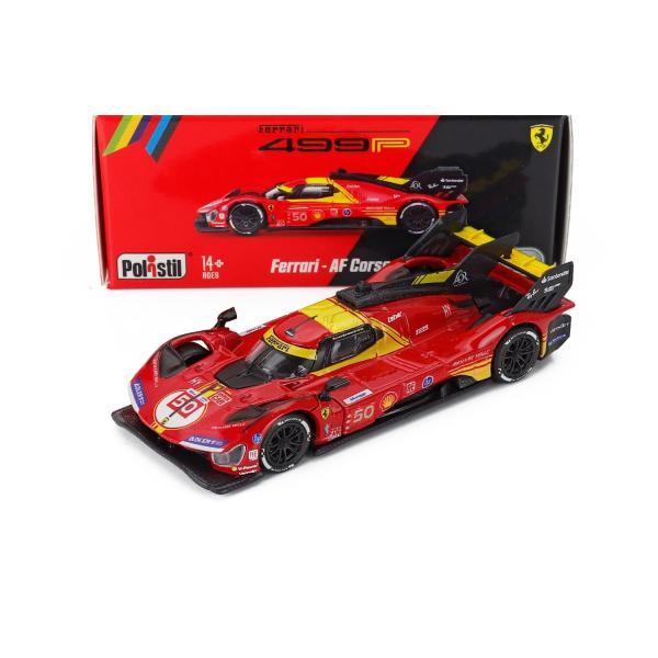 Ferrari 499P #50 優勝 24時間ルマン 2024 POLISTIL 1/64 ミニカ...