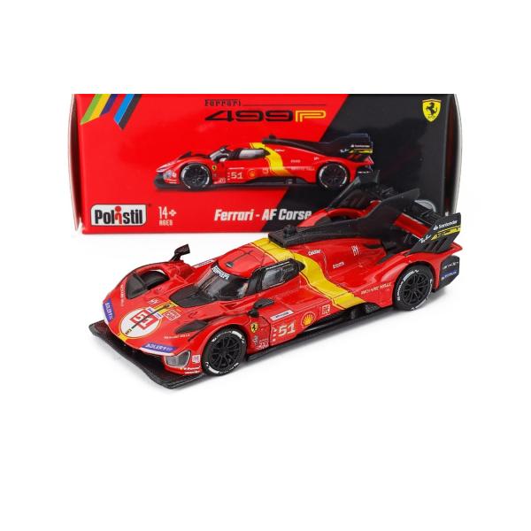 Ferrari 499P #51 優勝 24時間ルマン 2023 POLISTIL 1/64 ミニカ...