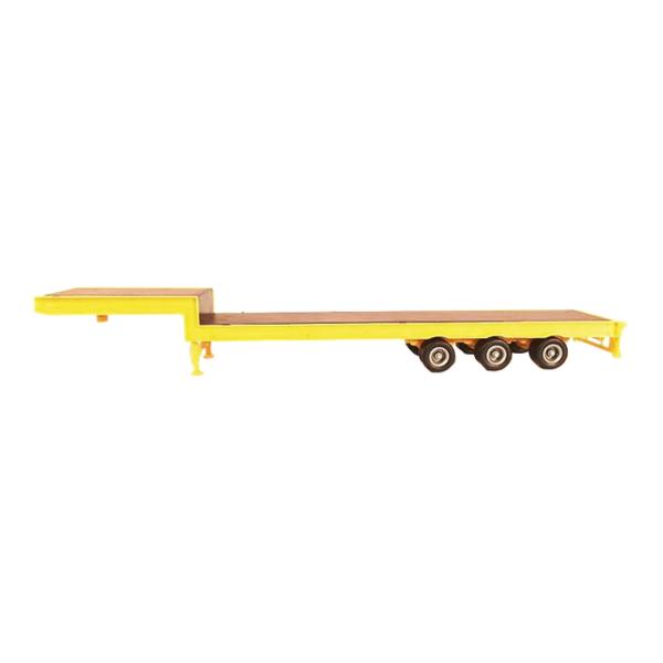 3-Axle Step Deck Equipment Trailer with Ramps / PR...