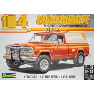1979 Jeep J-10 Pickup with Camper Top 10-4 組み立てプラモキット模型 カーモデル /Revell 1/25