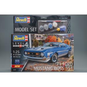 1971 Ford フォード Mustang マスタング Boss 351 組み立てプラモキット模型 カーモデル /Revell 1/25