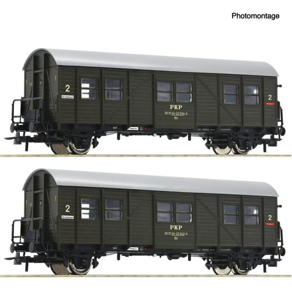 HOゲージ 鉄道模型 客車 Roco PKP Era IV DC Behelfspersonenwa...