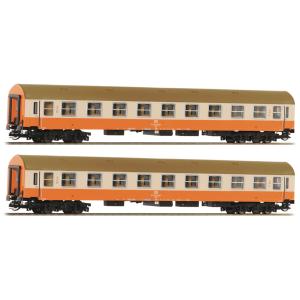TTゲージ 鉄道模型 Roco 2両セット 2等客車 DR DC 2 piece set: 2nd ...