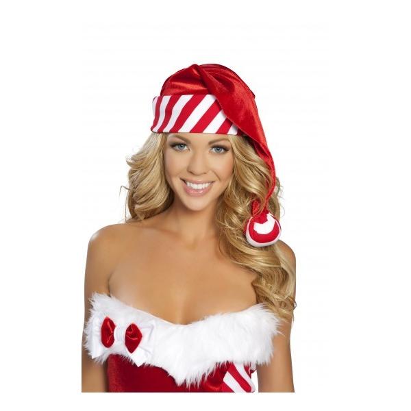 C137 ストライプクリスマスハット　サンタ帽子 /Roma Costumeローマコスチューム コス...