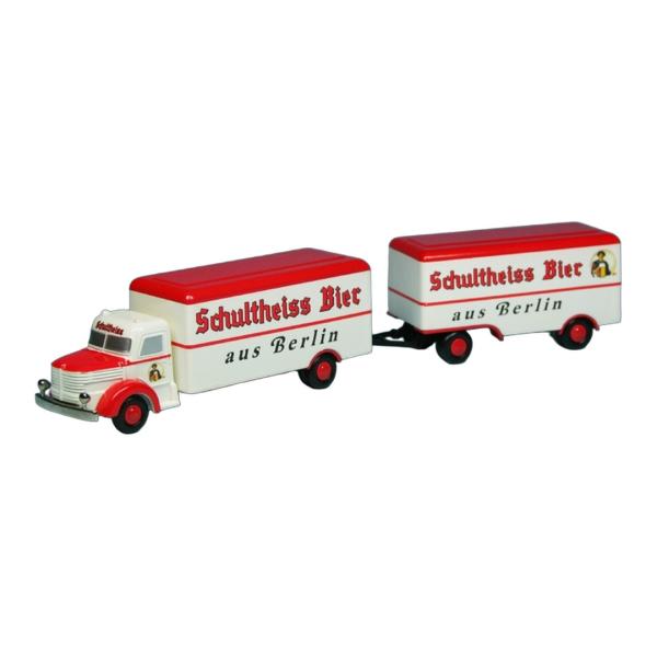 Krupp Titan ボックストラック トレーラー Schultheiss Bier 2222台限...