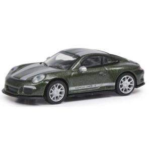 ポルシェ 911 R (991) グリーン Porsche 911 R ヘルパ 1/87 / Sch...