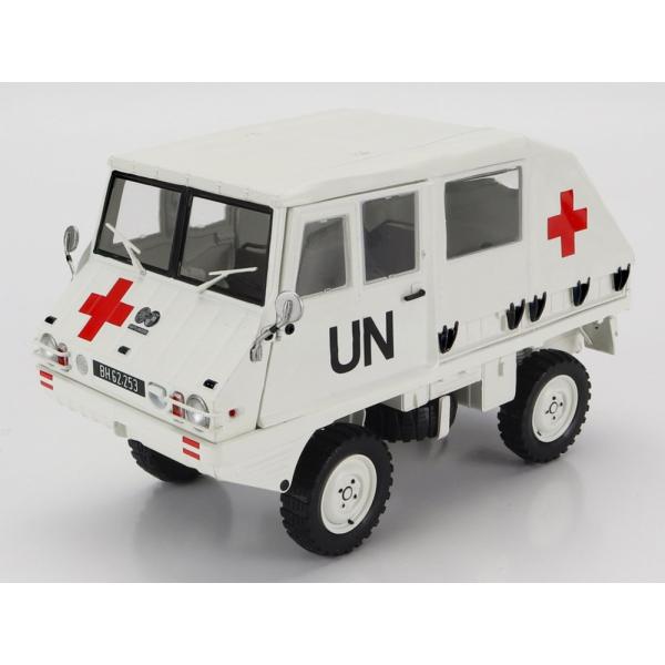 STEYR PUCH HAFLINGER 国連 救急車 1975 ホワイト / Schuco 1/1...