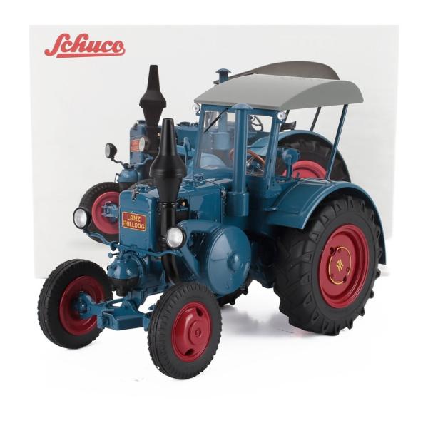 LANZ Bulldog D9506 トラクター 1949 ブルーレッド 農機/ Schuco 1/...