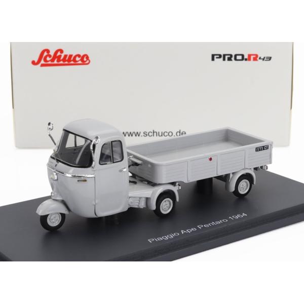 ピアジオ アペ ペンタロー 牽引車＋トレーラーセット 1964 グレー / Schuco 1/43 ...