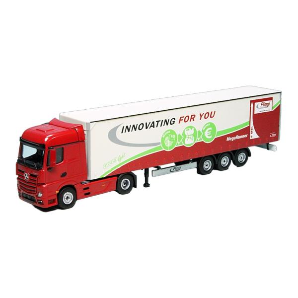 Mercedes Benz Actros 2011 curtain-sider semi-trail...