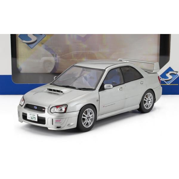 SUBARU IMPREZA WRX STi 2003 シルバー / SOLIDO 1/18 ミニカ...