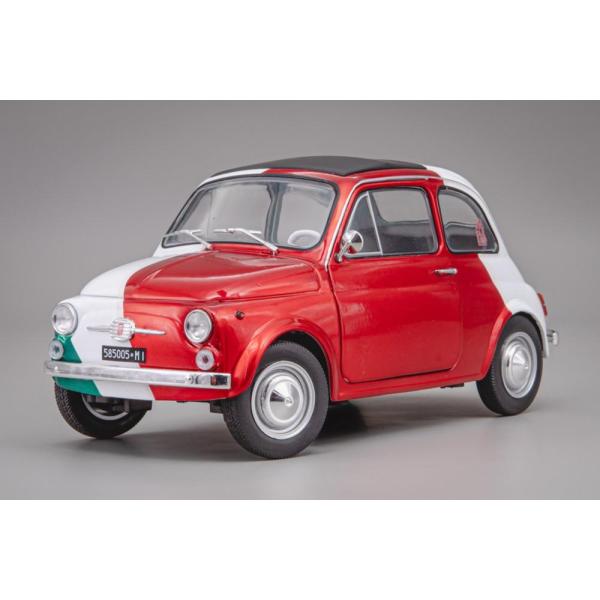 Fiat 500 トリビュート・トゥ・イタリア 1965 赤 白 緑 トリコロール / SOLIDO...