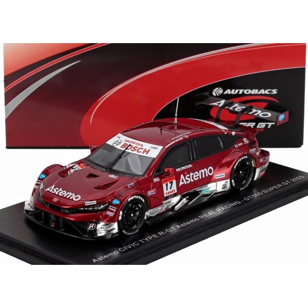 ホンダ シビック タイプR-GT 2025 スーパーGT #17 塚越広大/小出峻 Spark 1/...