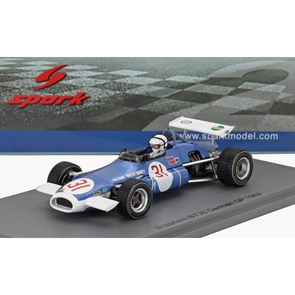 BRABHAM F2 BT30 N31 ドイツGP 1969 ピーター・ウエストベリー ライトブルー...