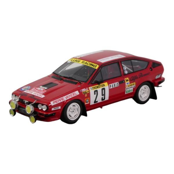 Alfa Romeo Alfetta GTV6 1983 レッド #29 15th ラリーモンテカル...