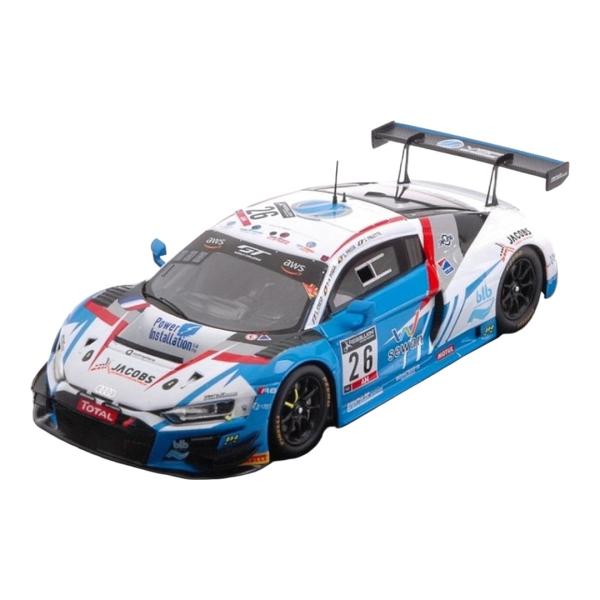 Audiアウディ R8 LMS GT3 2020 ホワイト/ブルー #26 24時間スパ / SPA...