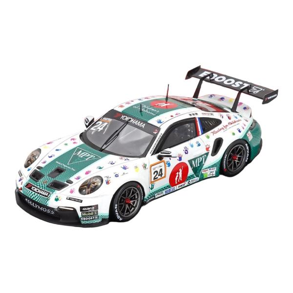 Porsche 911 992 GT3 #24 カレラカップ北米チャンピオン 2024 ホワイト グ...