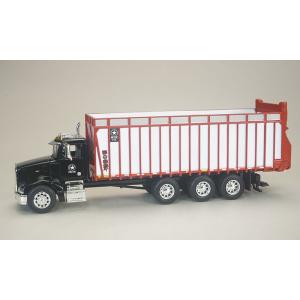 Peterbilt 385 黒 Meyer 8126RT Boss Forage Box付 トラック...