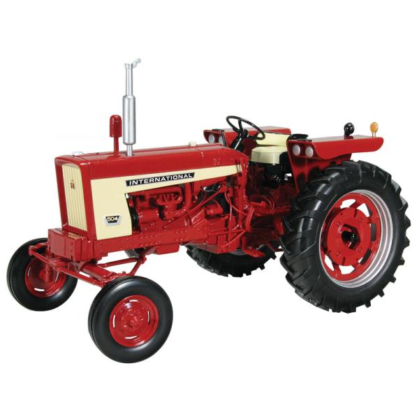 International 504 ワイドフロント トラクター リアホイールウェイト付き 農業機械 ...