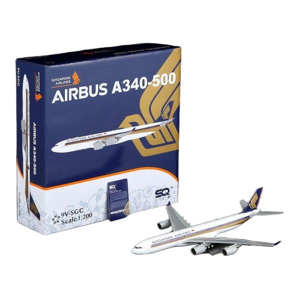 Singapore Airlines エアバス A340-500 Flaps Down / SQ W...