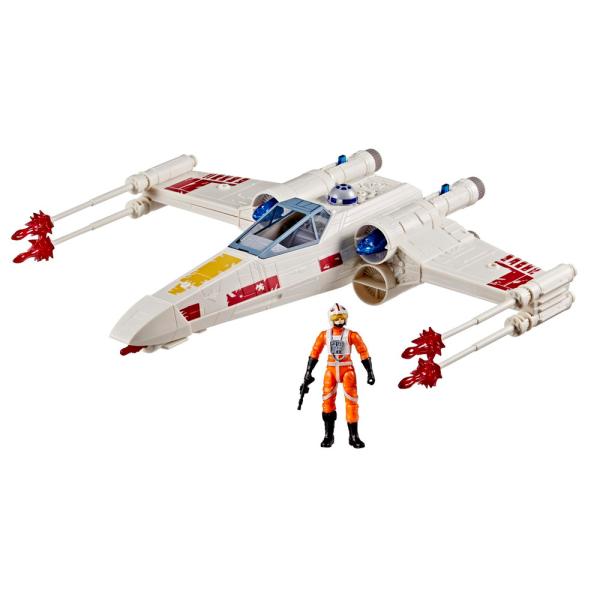 STAR WARS Epic Luke Skywalker X-Wing 4インチ フィギュア&amp;ビー...