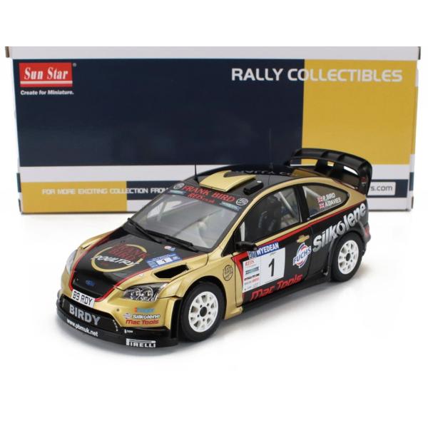 2015 Ford Focus RS WRC08 #1 Rally Winner Black/Gol...