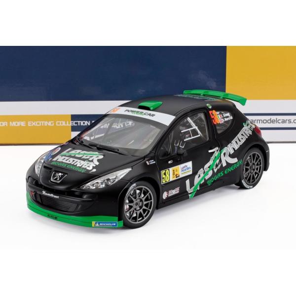 2013 Peugeot 207 S2000 #58 Monza Rally Black/Green...