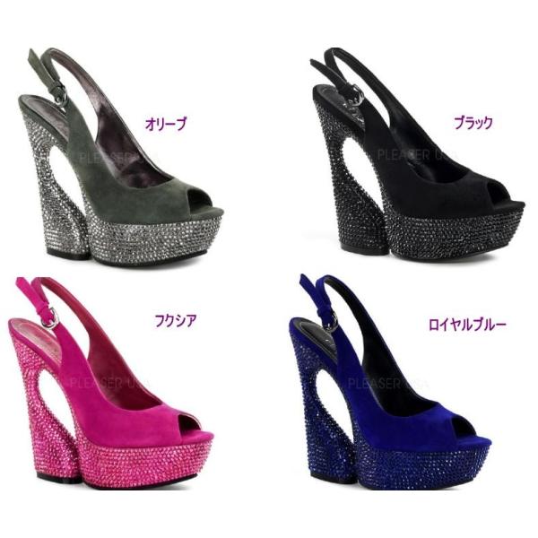 SWAN-654DM 6インチ(約15cm) ハイヒール ミュール 厚底サンダル /Pleaserプ...