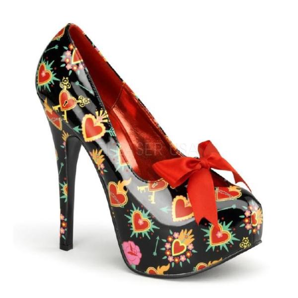 TEEZE-12-2 5.75インチ(約14.5cm) ハイヒール パンプス 派手柄/Pleaser...