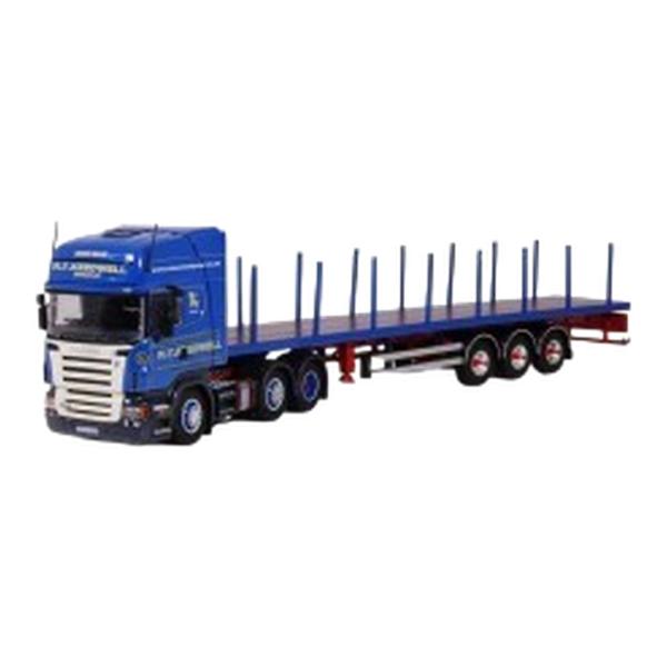 Scania Rシリーズ Topline 6x2 フラットベッドトレーラー KEEDWELL仕様 /...