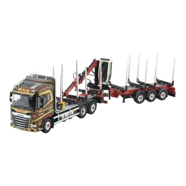 MLG Transport DAF XF ウッドトレーラー / Tekno 1/50 ミニカー トラ...