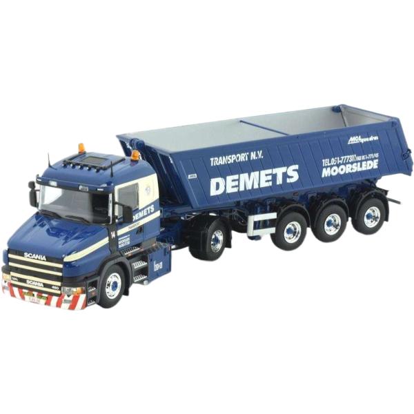 Demets Scania T144 460 ダンプセミトレーラー トレーラー / Tekno 1/...