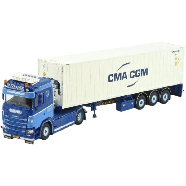 P. Visser Scania Next Gen S540 40ft コンテナセミトレーラー Te...