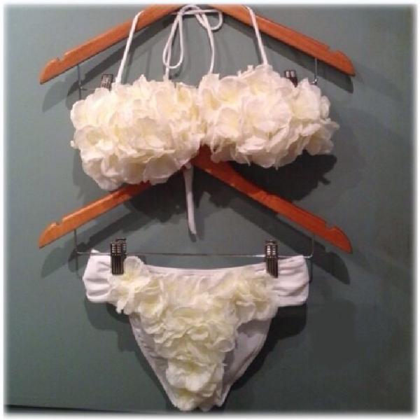 chuan5 花びらビキニ　お花フラワー ハンドメイド 水着上下セット レディース　インポート/Ch...