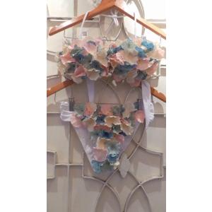 花びらビキニ　お花フラワー ハンドメイド 水着上下セット レディース　インポート/Chuan Pis...