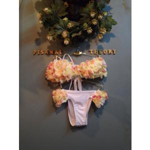 花びらビキニ　お花フラワー ハンドメイド 水着上下セット レディース　インポート/Chuan Pis...