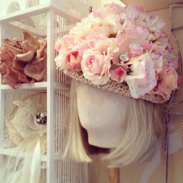 花びらお花フラワー ハンドメイド リゾート 帽子レディース　インポート フリーサイズ/Chuan P...